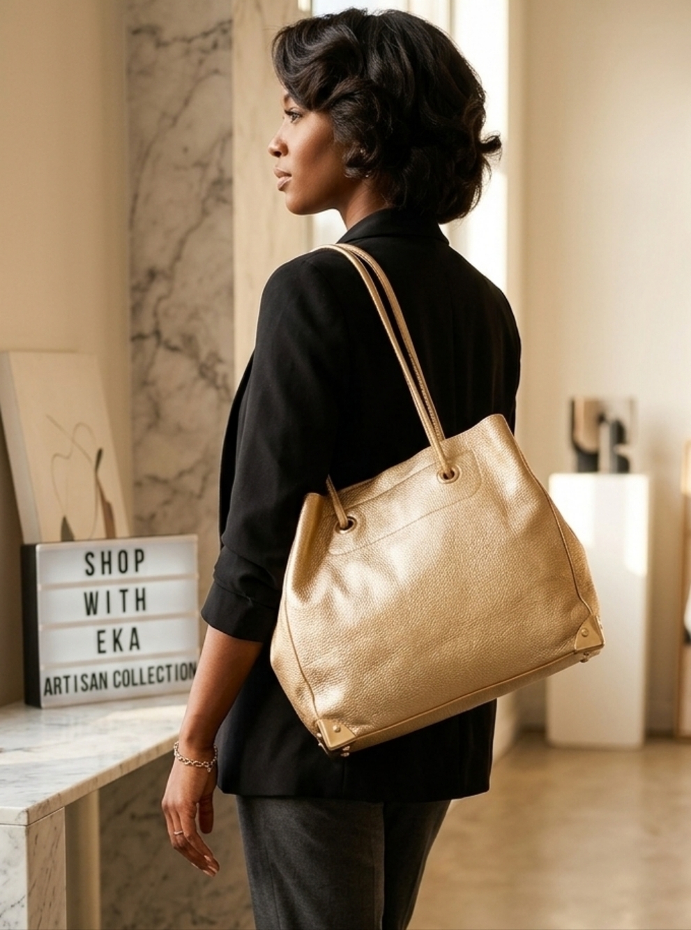 Gold bag